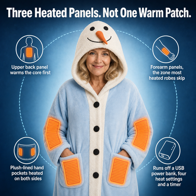 Heated Wearable Winter Blanket