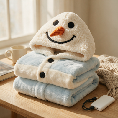 Heated Wearable Winter Blanket