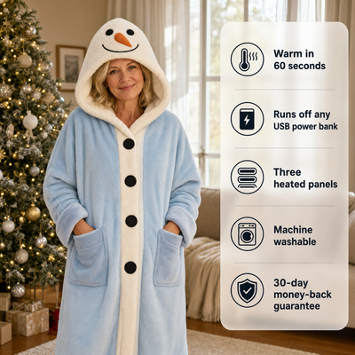 Heated Wearable Winter Blanket